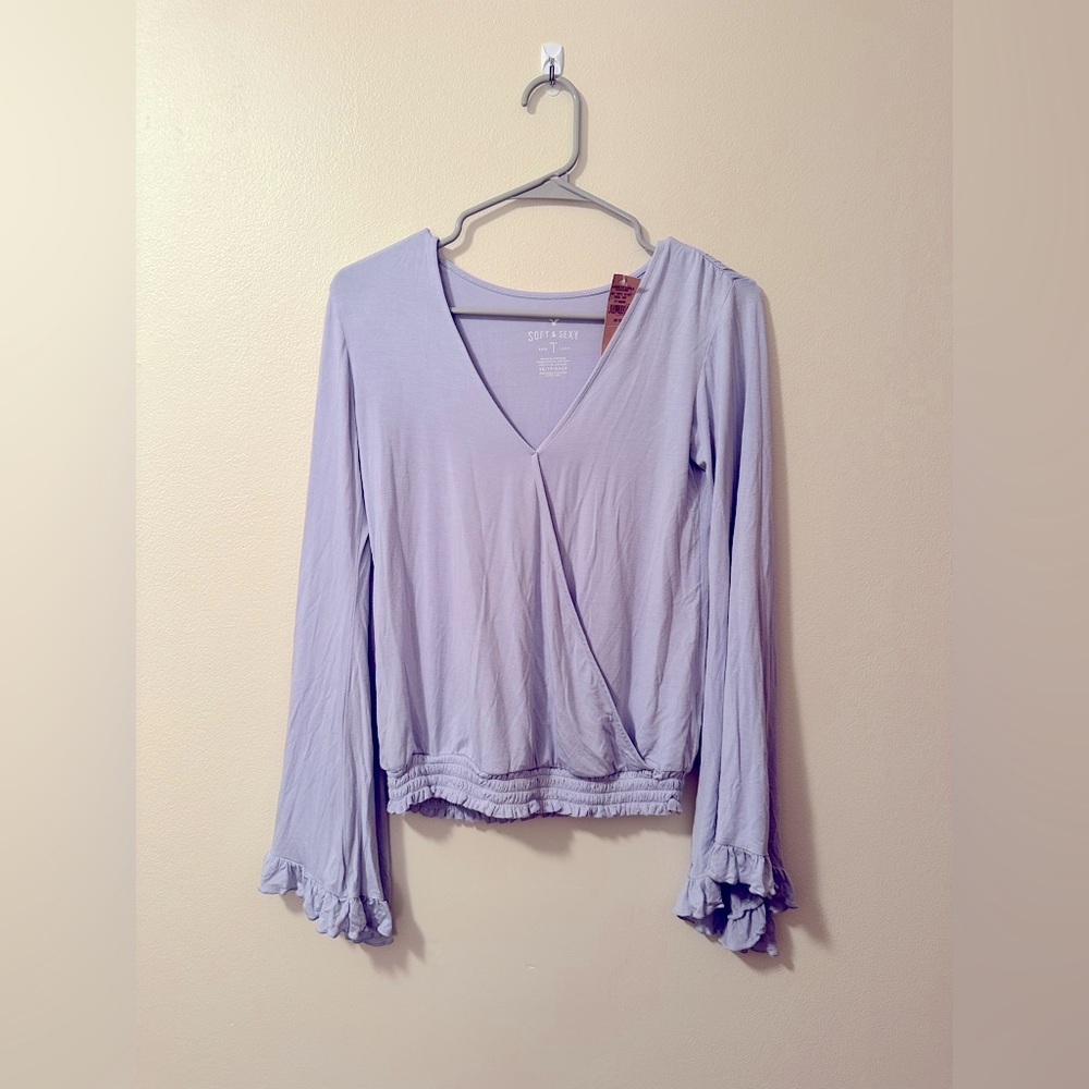 NWT American Eagle Soft & Sexy Wrap Top; Size XS. MSRP $34.95.